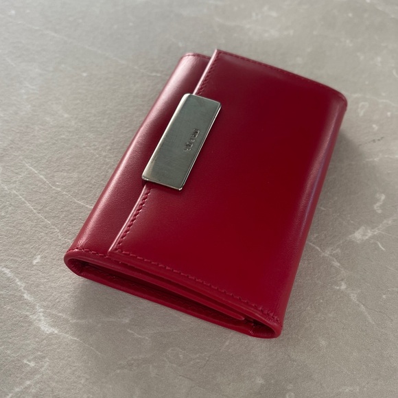 Prada Red Leather 6 Key Slots Holder Case - Picture 7 of 17